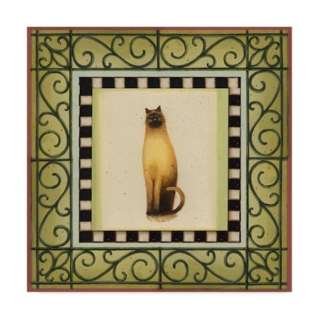 Lisa Audit 'Cat In Frame 1' Canvas Art,18x18